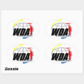 The World Drill Associationステッカー 楕円形シール (シート)