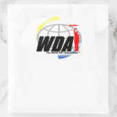 The World Drill Associationステッカー 楕円形シール (バッグ)