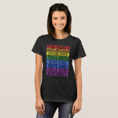 The World Has Bigger Problems LGBT Gay Pride Flag  Tシャツ (正面フル)