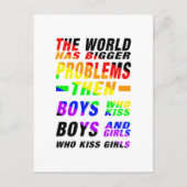 The World has bigger Problems | LGBTQ+ Pride ポストカード (正面)