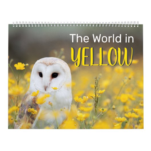 The World in YELLOW, 2025 Two Page Large Calendar カレンダー (カバー)