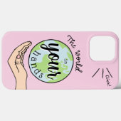 the world in your hands Case-Mate iPhone Hülle Case-Mate iPhoneケース (裏面 (横))