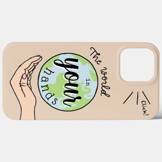 the world in your hands Case-Mate iPhone Hülle iPhoneケース (裏面 (横))