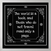 The world is a book -Saint Augustine ポスター (正面)