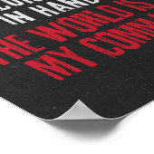 The World is in My Command Gamingテーマポスター ポスター (角)