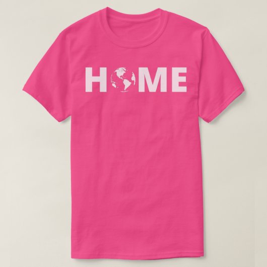 The World Is My Home Tシャツ (デザイン正面)