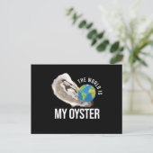 The World Is My Oyster Oyster Shell ポストカード (スタンド正面)