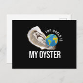 The World Is My Oyster Oyster Shell ポストカード (正面/裏面)