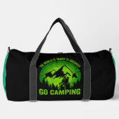 The World Is Yours To Discover Go Camping  ダッフルバッグ (正面)