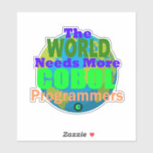 The World Needs more Cobol Programmers シール (シート)