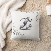 The World of Football Throw Pillow クッション (ブランケット)