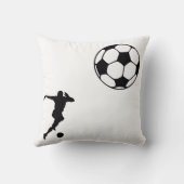 The World of Football Throw Pillow クッション (裏面)
