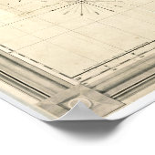 The World on Mercator's Projection | 1840 ポスター (角)