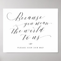 The World to Us Mapゲストボードサイン