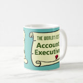 The World's 最高の Account Executive. コーヒーマグカップ (正面右)