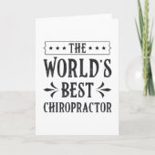 The World's Best Chiropractor Chiropractic Spine カード (正面)