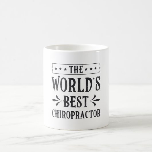 The World's Best Chiropractor Chiropractic Spine コーヒーマグカップ (中央)
