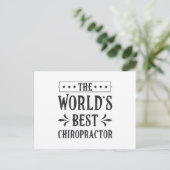 The World's Best Chiropractor Chiropractic Spine ポストカード (スタンド正面)