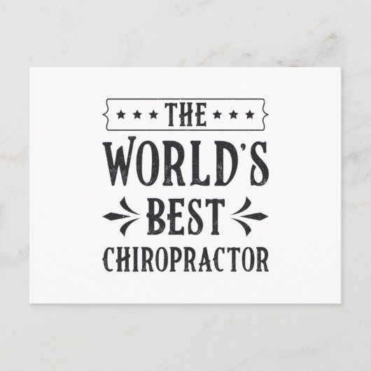 The World's Best Chiropractor Chiropractic Spine ポストカード (正面)