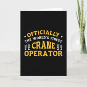 The World's Finest Crane Operator Construction カード (正面)