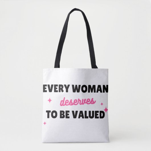 The Worth of a Woman – Tote Bag トートバッグ (正面)