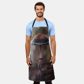 The Wounded Mushroom Mini エプロン (着用した状態)