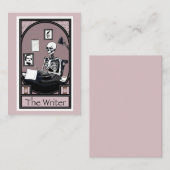 "The Writer" タロットカードデザイン 名刺 (正面/裏面)