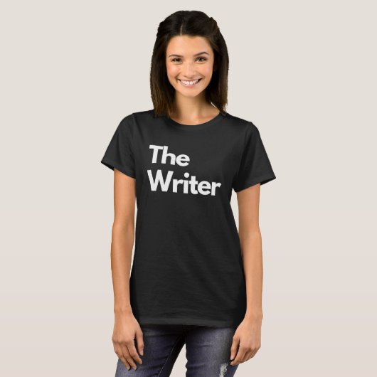 The Writer minimalist titles Tシャツ (正面フル)