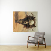 The Wulf Totemwolf Totenkopf Teufel Wüste タペストリー (インサイチュ(横))