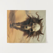 The Wulf Totemwolf Totenkopf Teufel Wüste タペストリー (正面(横))