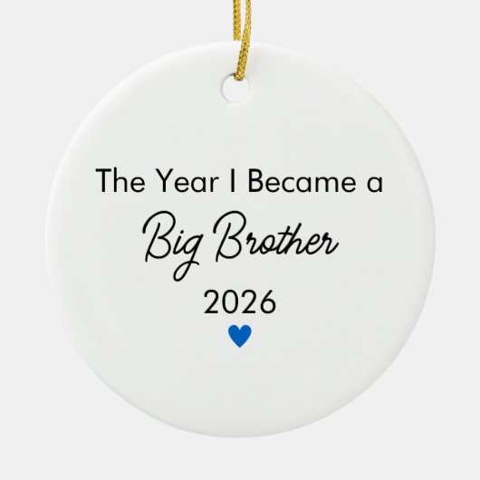 The Year I Became a Big Brother Christmas  セラミックオーナメント (正面)