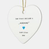 The Year I Became A Mama Baby Boy Ornament セラミックオーナメント (左)