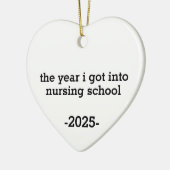 The Year I Got Into Nursing School, Personalized セラミックオーナメント (左)
