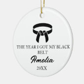 THE YEAR I GOT MY BLACK BELT, Karate セラミックオーナメント (左)