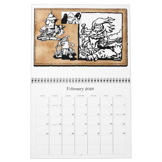 The Year of BEAN! Calendar カレンダー (2月 2026)
