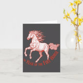 The Year Of The Fire Horse 2026 Celebration  カード (黄色い花)