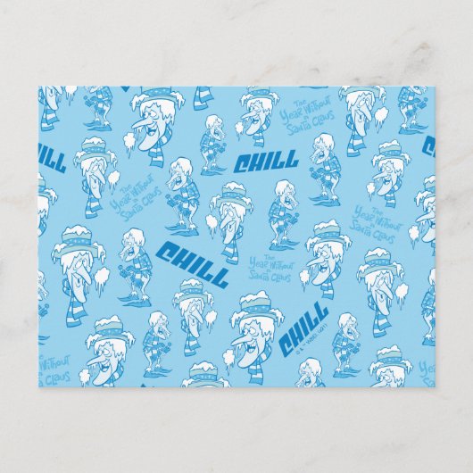 THE YEAR WITHOUT A SANTA CLAUS™のスノーミーサー・パターン シーズンポストカード (正面)