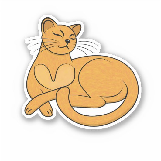 The Yellow Cat シール (正面)