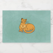 The Yellow Cat スパークリングワインラベル (シングルラベル)