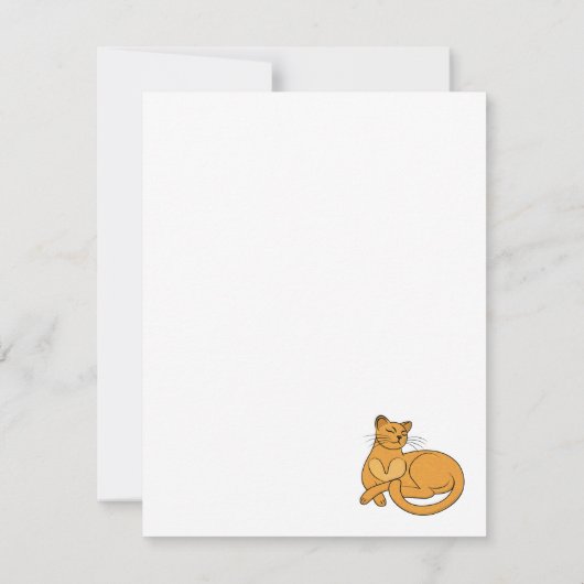 The Yellow Cat 出欠カード (裏面)