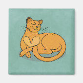 The Yellow Cat Magnet マグネット (正面)