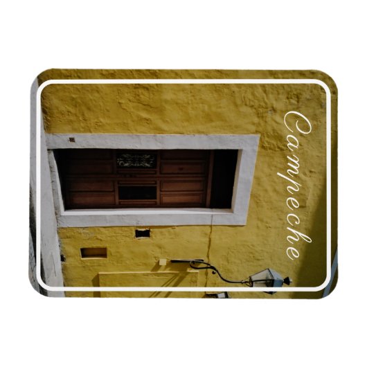 The Yellow House, Campeche, Mexico マグネット (横)