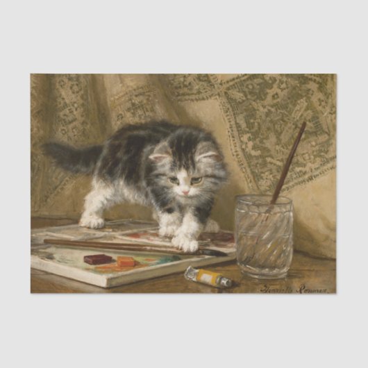 The Young Artist by Henriette Ronner-Knip 薄葉紙 (正面)