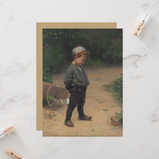 The Young Biologist (by Paul Peel) カード (正面/裏面インサイチュ)