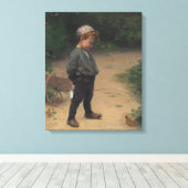 The Young Biologist (by Paul Peel) キャンバスプリント (インサイチュ (ウッドフロア))