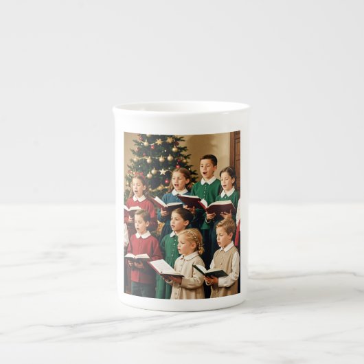 The young carollers, mug ボーンチャイナマグカップ (正面)