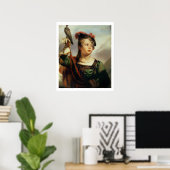 The Young Falconer, 1835 (パネル油) ポスター (ホームオフィス)
