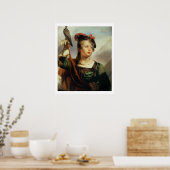 The Young Falconer, 1835 (パネル油) ポスター (キッチン)
