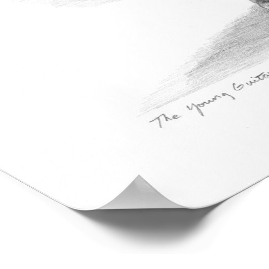 The Young Guitarist Poster ポスター (角)
