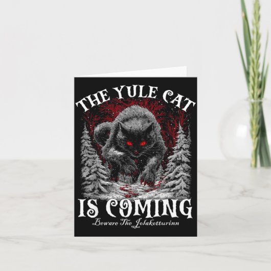 The Yule Cat Is Coming  カード (正面)